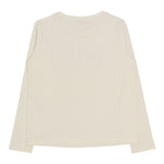 Liu Jo Shirt Girocollo Tinta Unita con Logo per Bambina GF4210 PANNA LIU JO 
