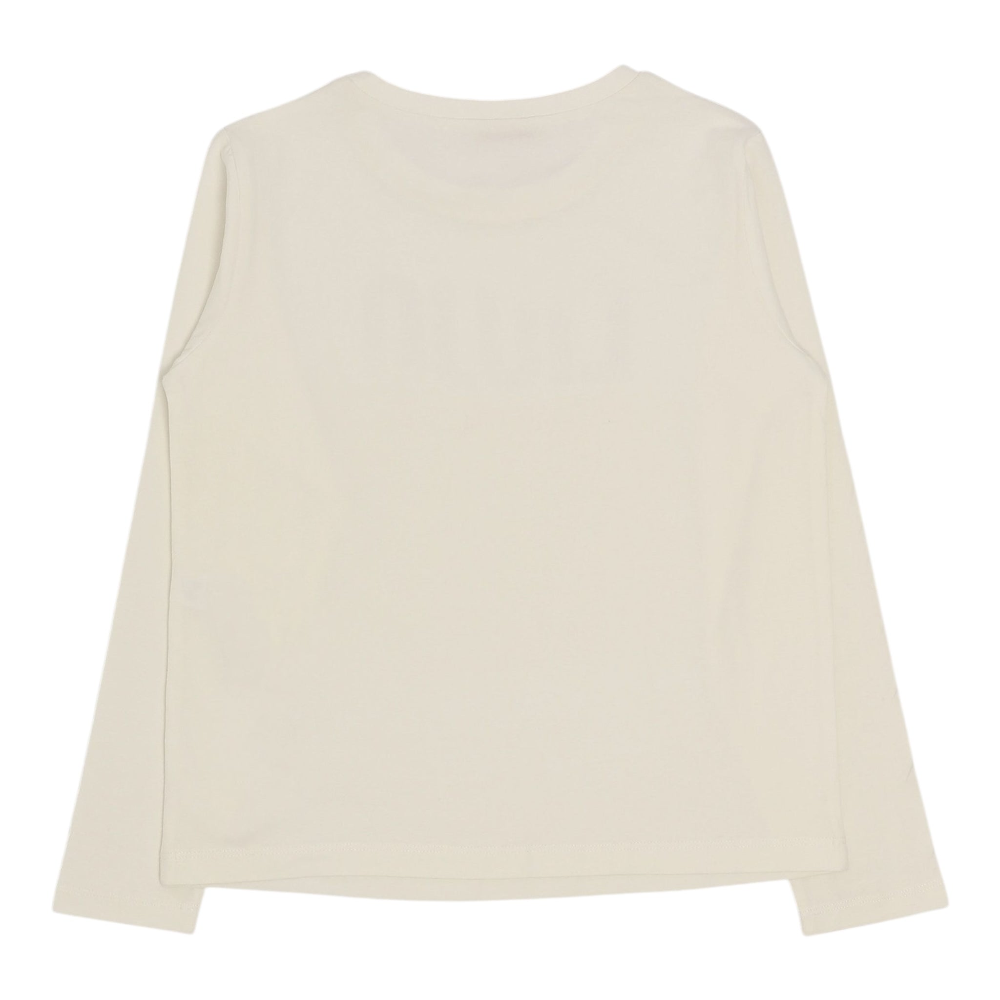 Liu Jo Shirt Girocollo Tinta Unita con Logo per Bambina GF4210 PANNA LIU JO 