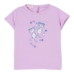 Liu Jo T-Shirt Girocollo Tinta Unita con Logo per Neonata HA5063 LILLA LIU JO 