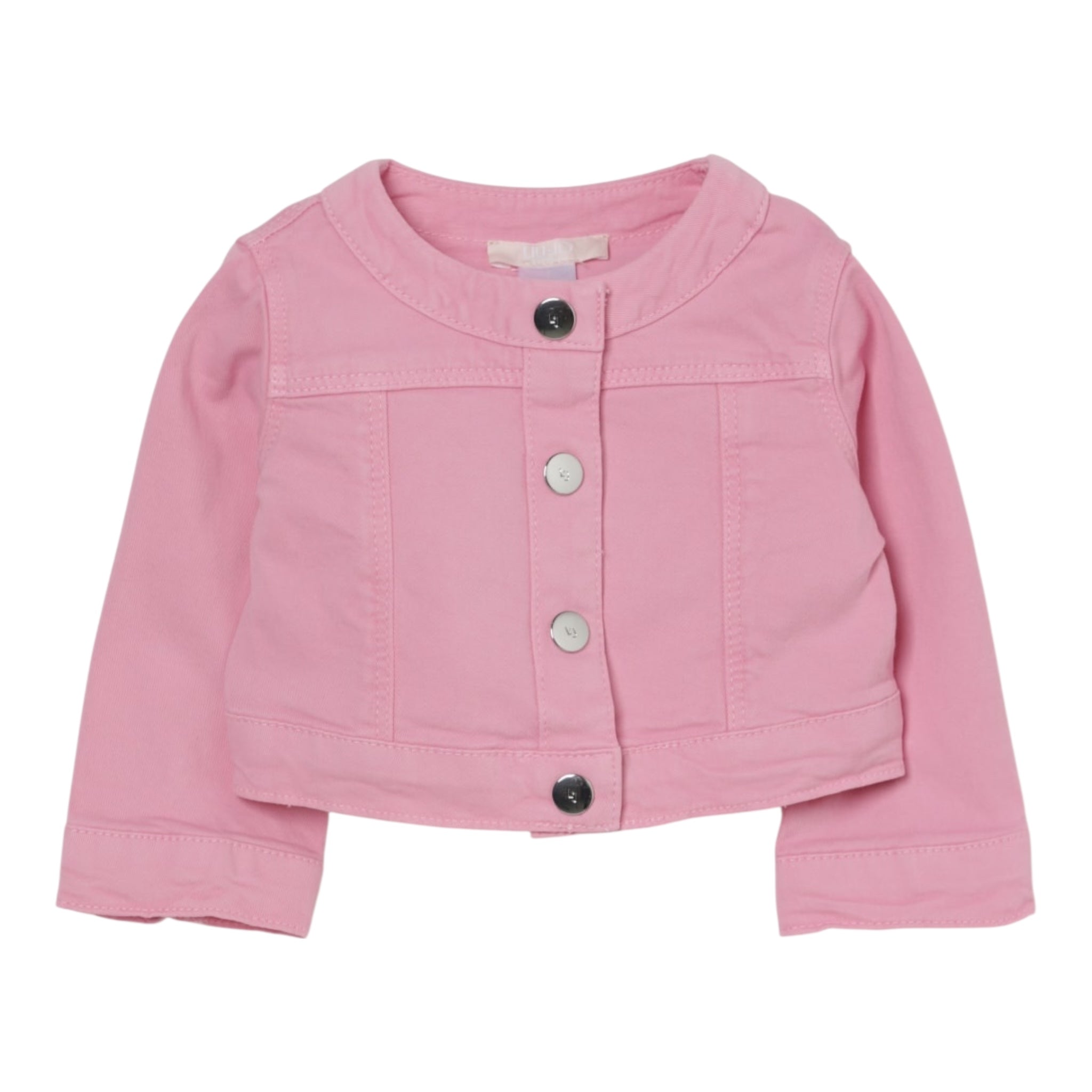 Liu Jo Giubbino In Denim Tinta Unita con Brillantini per Neonata HA5069 ROSA LIU JO 