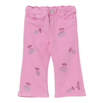 Liu Jo Pantalone Tinta Unita con Elastic In Vita E Brillantini per Neonata HA5070X ROSA LIU JO 