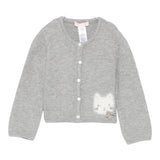 Liu Jo Cardigan tinta unita con Ricami Grigio per Neonata HF5010 GRIGIO LIU JO 