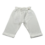 Liu Jo Pantalone tinta unita con Elastico In Vita Bianco per Neonata HF5050 BIANCO LIU JO 