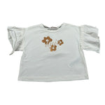 Liu Jo T-Shirt Girocollo tinta unita con Stampe Panna per Bambina KA3115 PANNA LIU JO 