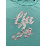 Liu Jo Tshirt Girocollo tinta unita con Stampa Azzurro per Neonata KA4011 AZZURRO LIU JO 