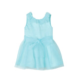 Liu Jo Abito Giromanica Tinta Unita con Tulle per Bambina KA4105T3857 VERDE ACQUA LIU JO 