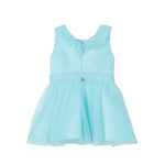 Liu Jo Abito Giromanica Tinta Unita con Tulle per Bambina KA4105T3857 VERDE ACQUA LIU JO 