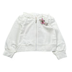 Liu Jo Felpa Chiusa con Cappuccio tinta unita Bianco per Bambina KA5016X BIANCO LIU JO 