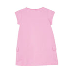 Liu Jo Abito Mezza Manica Tinta Unita con Logo per Bambina KA5017 ROSA LIU JO 