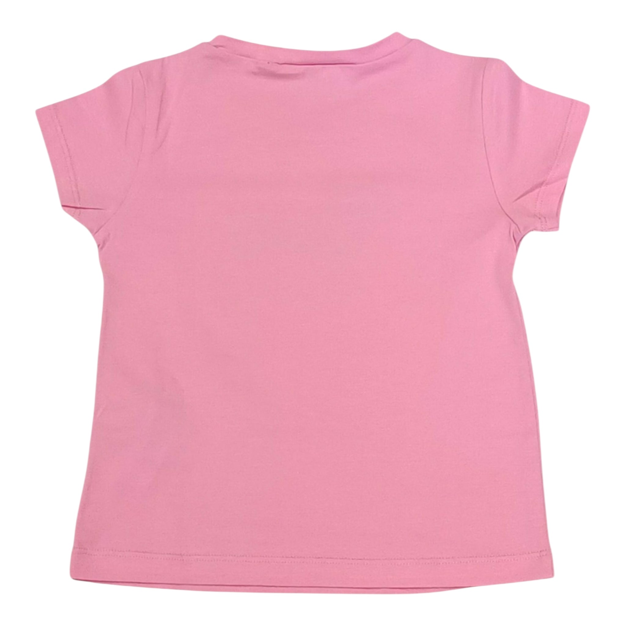 Liu Jo T-Shirt Girocollo Tinta Unita con Brillantini per Neonata KA5021N ROSA LIU JO 