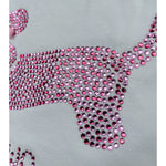 Liu Jo T-Shirt Girocollo Tinta Unita con Brillantini per Neonata KA5021XX BIANCO LIU JO 