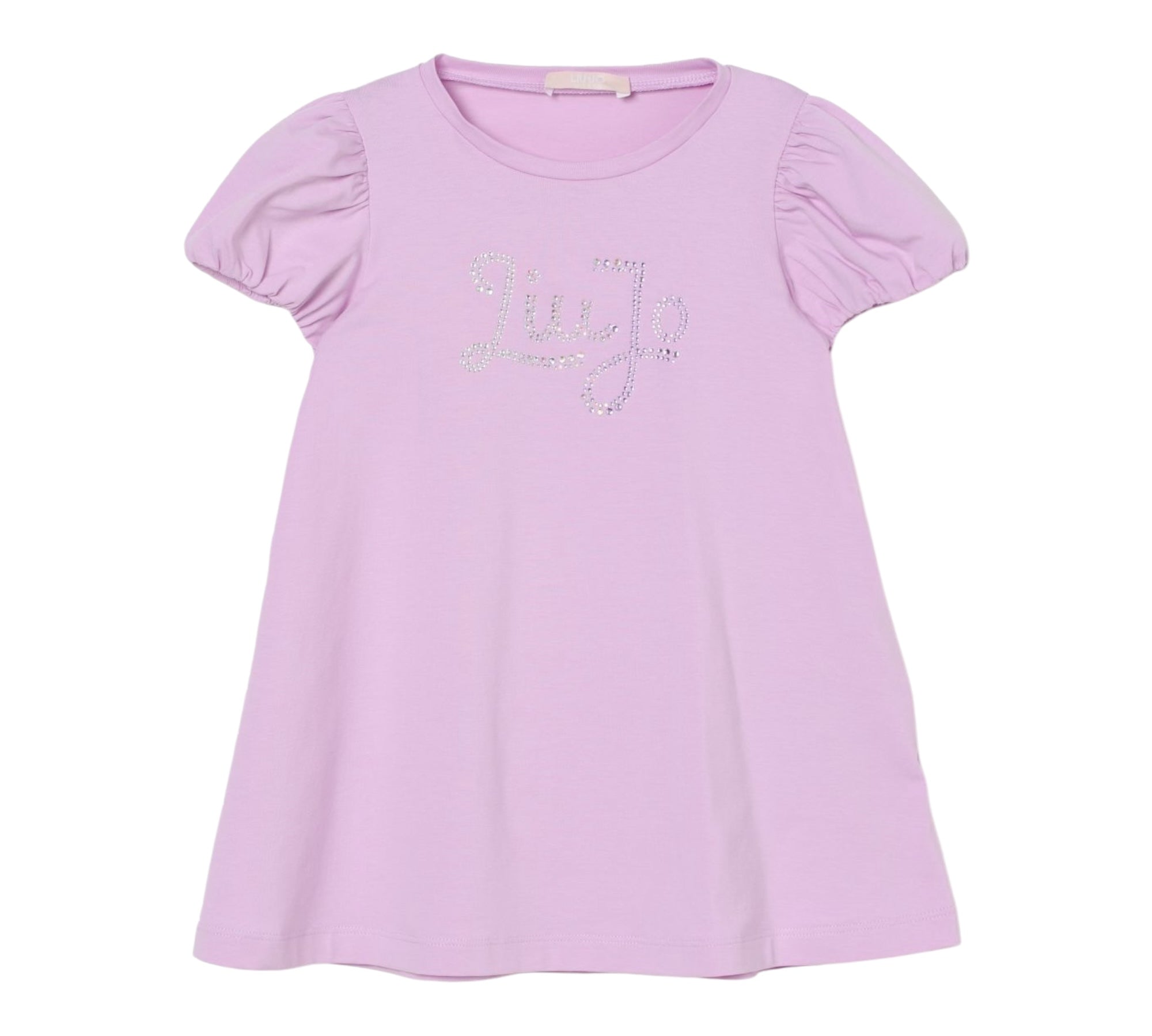 Liu Jo Abito Tinta Unita con Brillantini per Bambina KA5037XXX LILLA LIU JO 