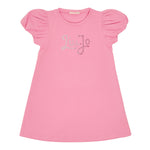 Liu Jo Abito Tinta Unita con Brillantini per Bambina KA5037XXX ROSA LIU JO 
