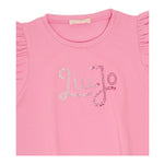 Liu Jo Abito Tinta Unita con Brillantini per Bambina KA5037XXX ROSA LIU JO 