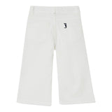 Liu Jo Jeans Tinta Unita Modello Palazzo per Bambina KA5047 BIANCO LIU JO 