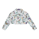 Liu Jo Giubbino Tinta Unita Stampa Fantasia Floreale per Bambina KA5059XX BIANCO LIU JO 