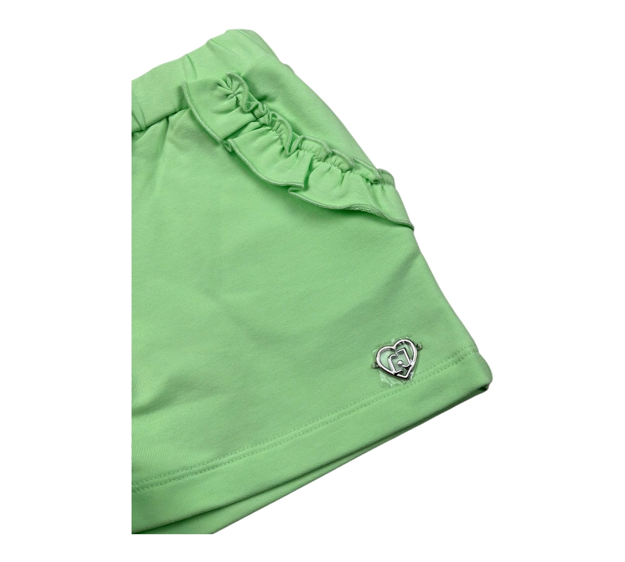 Liu Jo Short Tinta Unita con Logo per Neonata KA5083NX VERDE LIU JO 