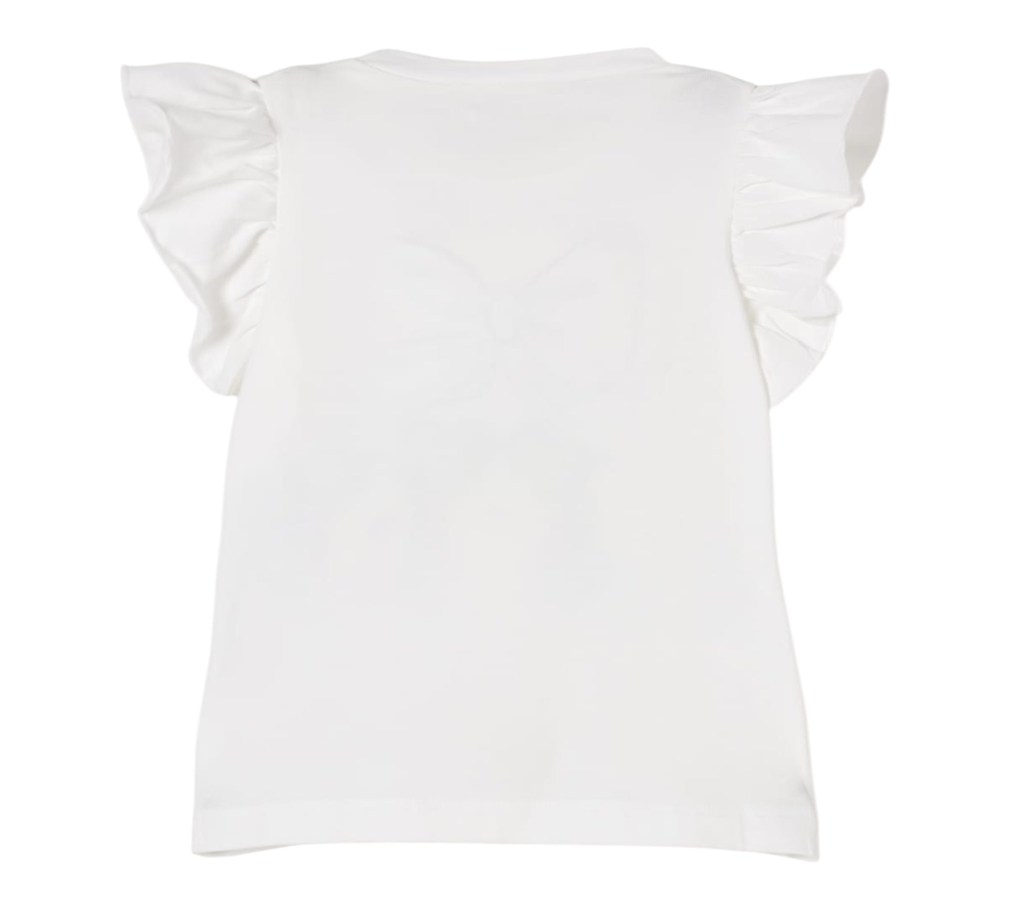 Liu Jo T-Shirt Girocollo Tinta Unita con Stampe per Neonata KA5084N BIANCO LIU JO 