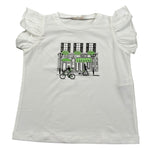 Liu Jo T-Shirt Girocollo Tinta Unita con Stampe per Neonata KA5084NX BIANCO LIU JO 