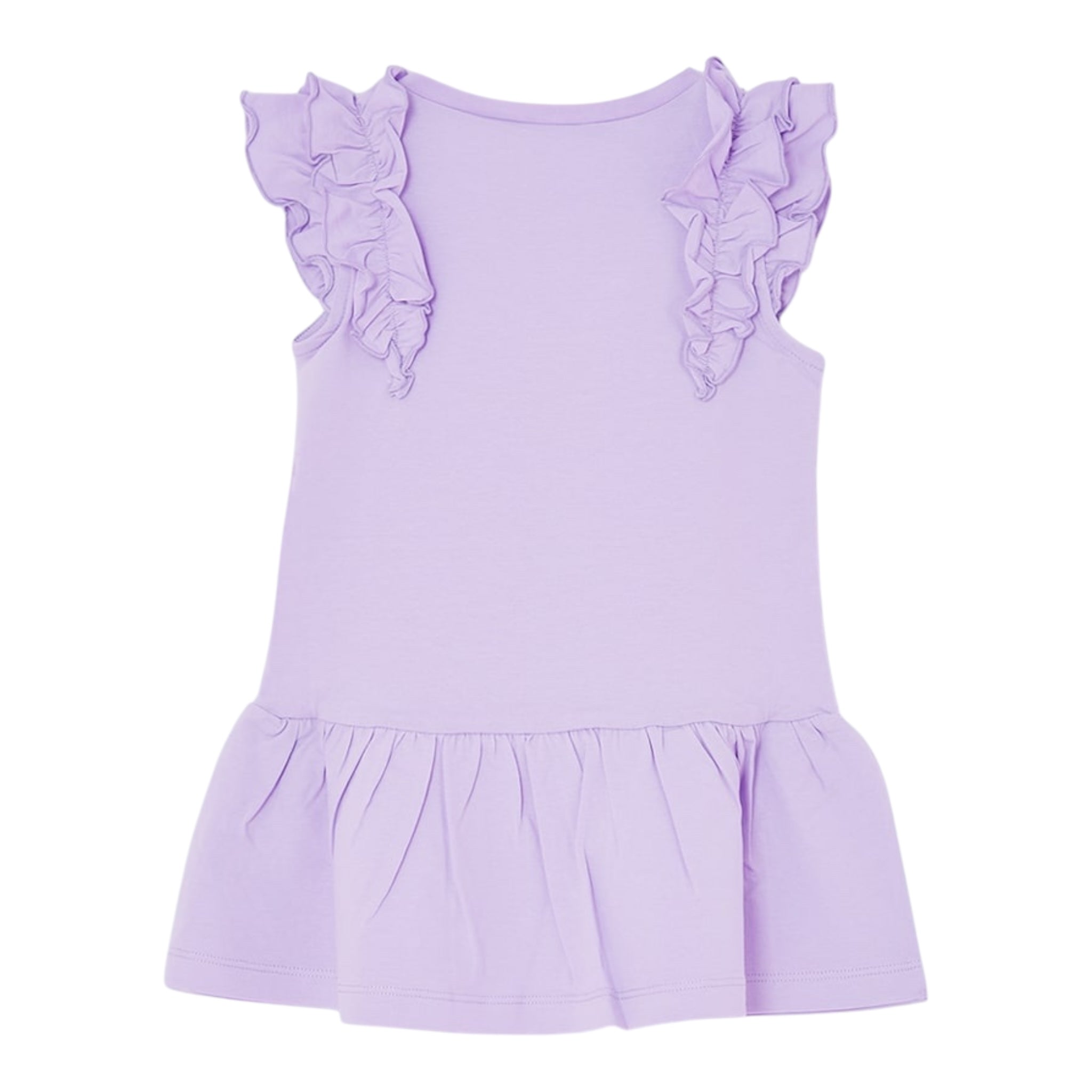 Liu Jo Abito Tinta Unita Giromanica con Brillantini per Bambina KA5091X LILLA LIU JO 
