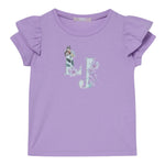 Liu Jo T-Shirt Tinta Unita con Brillantini per Neonata KA5092XN GLICINE LIU JO 