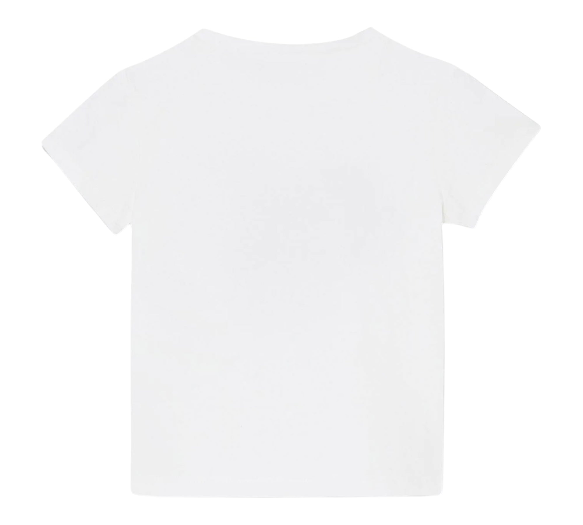 Liu Jo T-Shirt Girocollo Tinta Unita con Stampa E Brillantini per Bambina KA5093X BIANCO LIU JO 