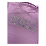 Liu Jo T-Shirt Tinta Unita con Brillantini per Bambina KA5095X LILLA LIU JO 