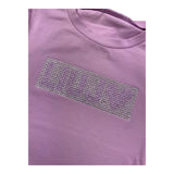Liu Jo T-Shirt Tinta Unita con Brillantini per Bambina KA5095X LILLA LIU JO 