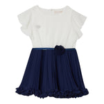 Liu Jo Abito Bicolore Mezza Manica Velato per Bambina KA5133J BIANCO/BLU LIU JO 