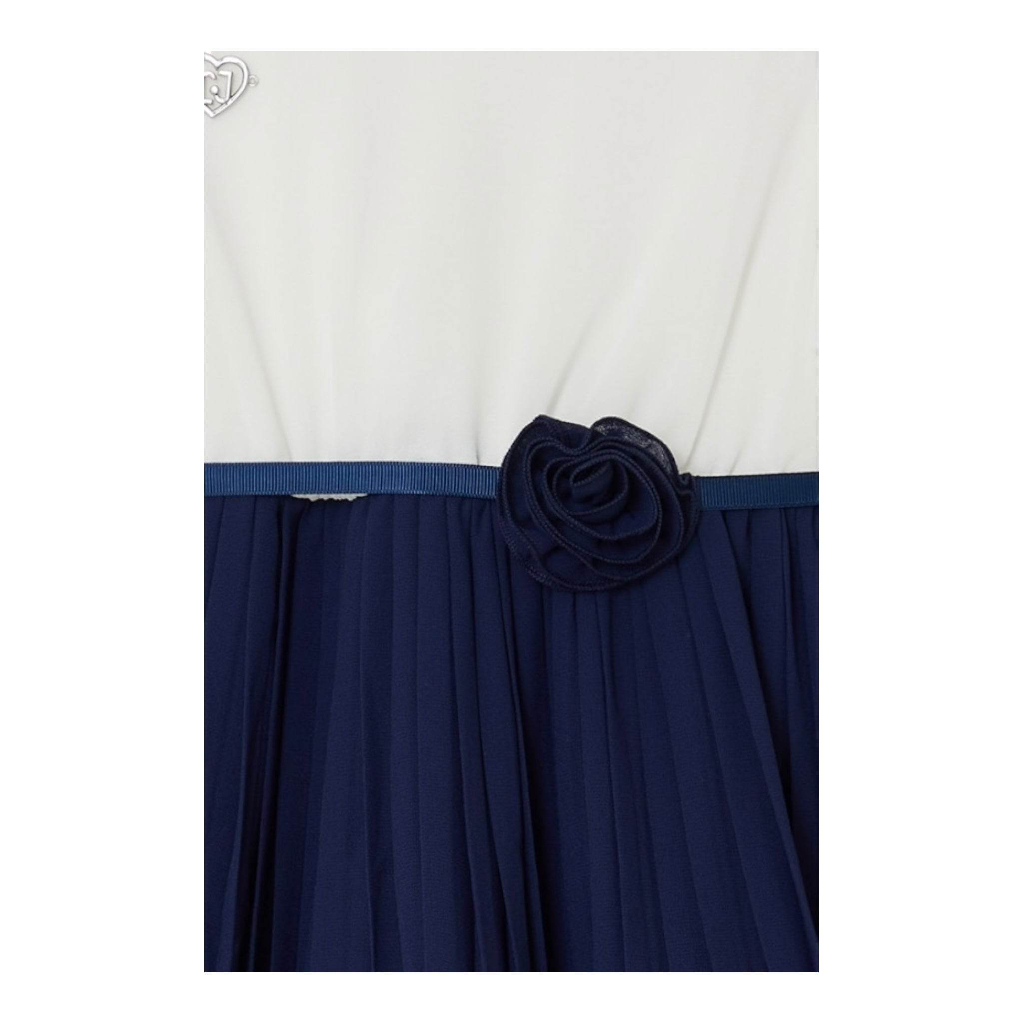 Liu Jo Abito Bicolore Mezza Manica Velato per Bambina KA5133J BIANCO/BLU LIU JO 
