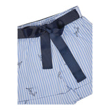 Liu Jo Short Tinta Unita con Fantasia A Righe per Bambina KA5143XX AZZURRO LIU JO 