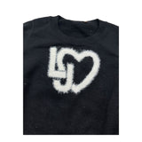 Liu Jo Maglia Girocollo Tinta Unita con Logo per Neonata KF4039 NERO LIU JO 
