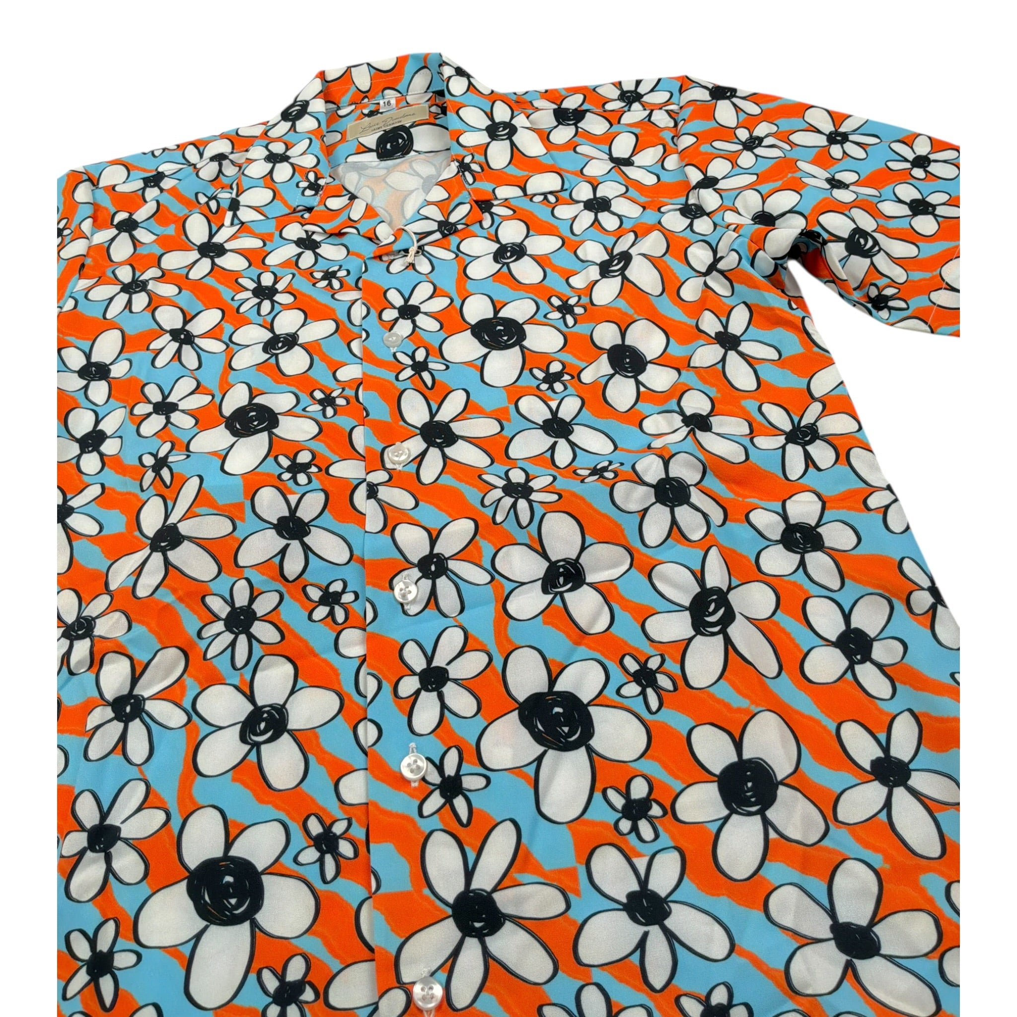 Louis Dieudonne' Camicia tinta unita con Fantasia Azzurro per Bambino LD05 AZZURRO LOUIS DIEUDONNE' 