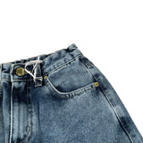 Lu Lu By Miss Grant Jeans tinta unita Modello A Palazzo Azzurro per Bambina LL3118 AZZURRO LU LU BY MISS GRANT 