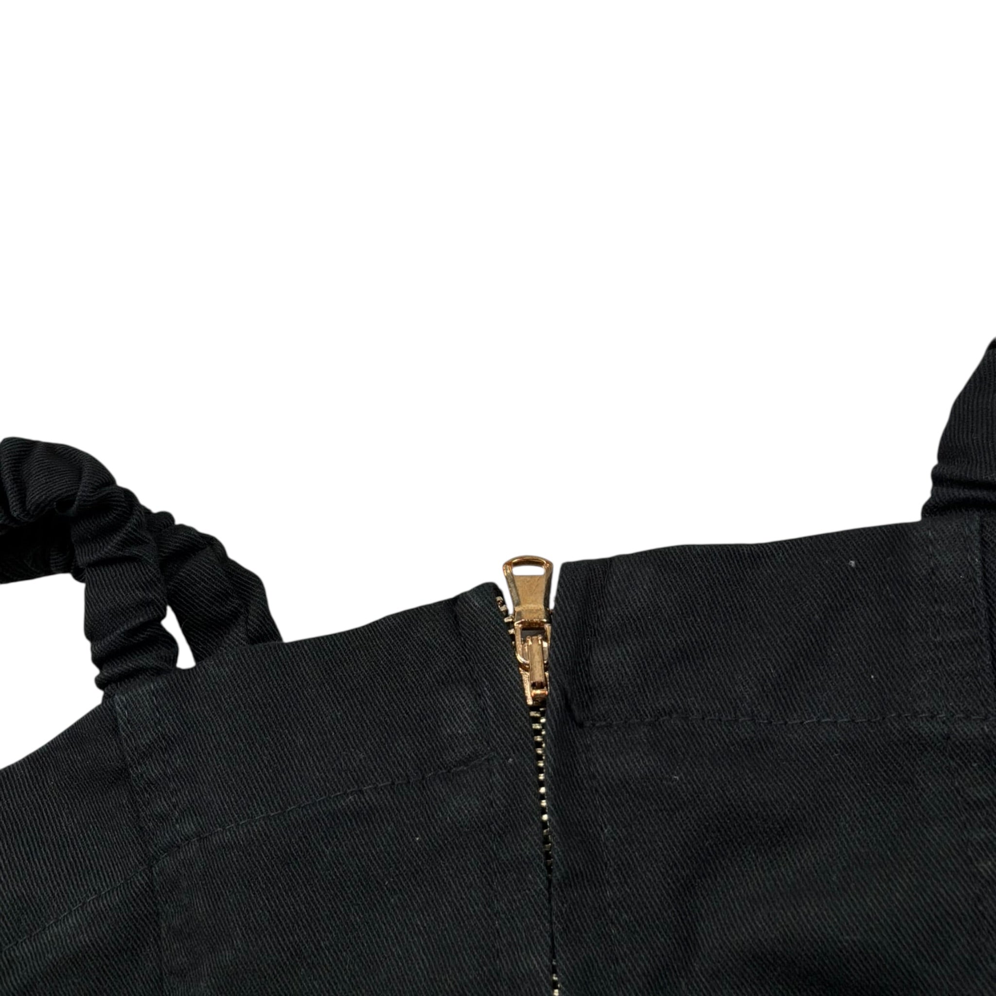 Lu Lu By Miss Grant Top tinta unita con Zip Nero per Bambina LL3390X NERO LU LU BY MISS GRANT 