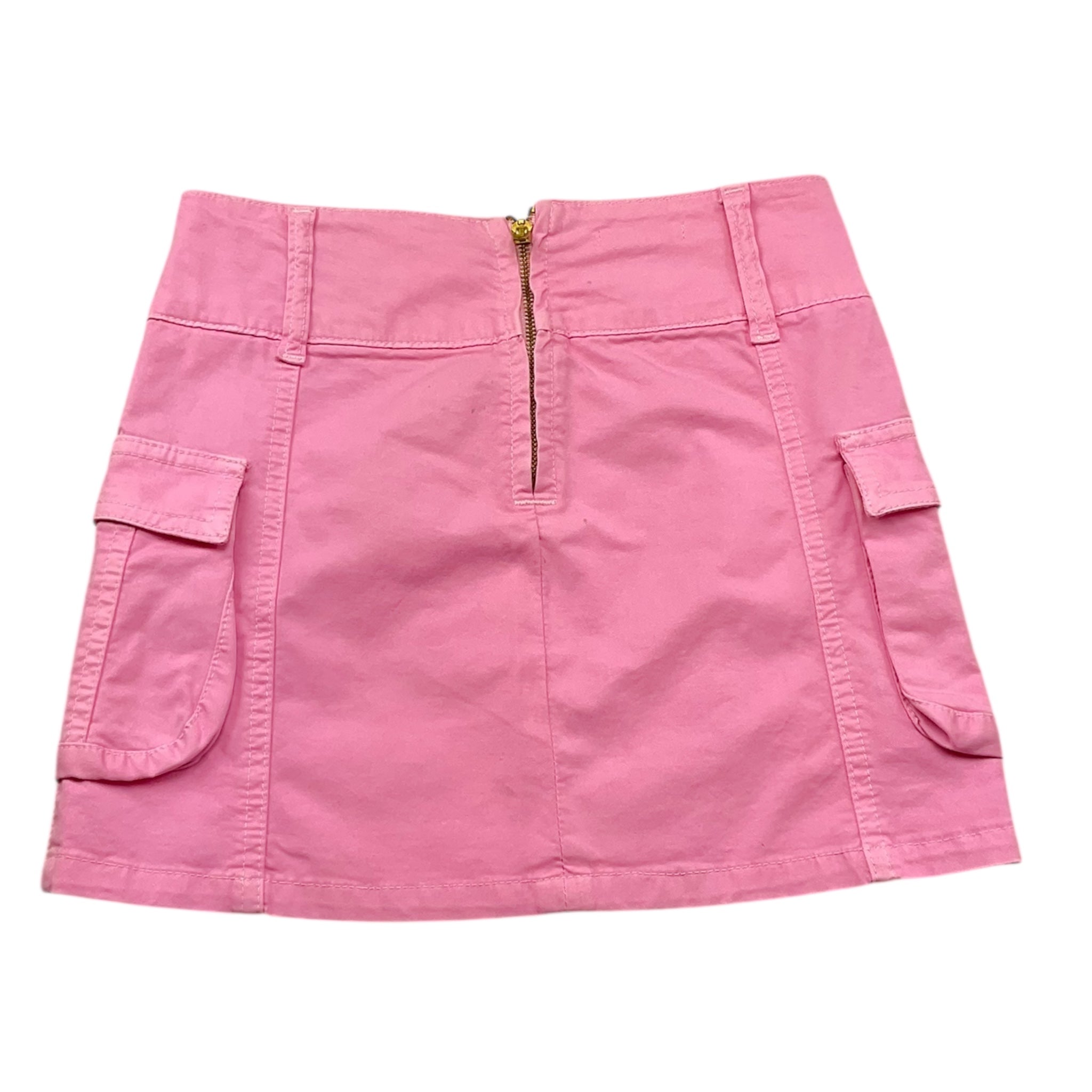 Lu Lu By Miss Grant Gonna Tinta Unita con Zip per Bambina LL3407 ROSA LU LU BY MISS GRANT 