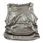 Lu Lu By Miss Grant Canotta Tinta Unita con Arriccio Laterale per Bambina LL3454 BRONZO LU LU BY MISS GRANT 