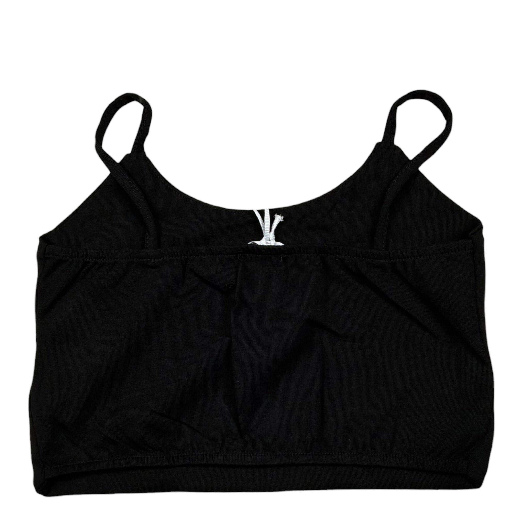 Lu Lu By Miss Grant Top tinta unita A Bretelle Nero per Bambina LL3473 NERO LU LU BY MISS GRANT 