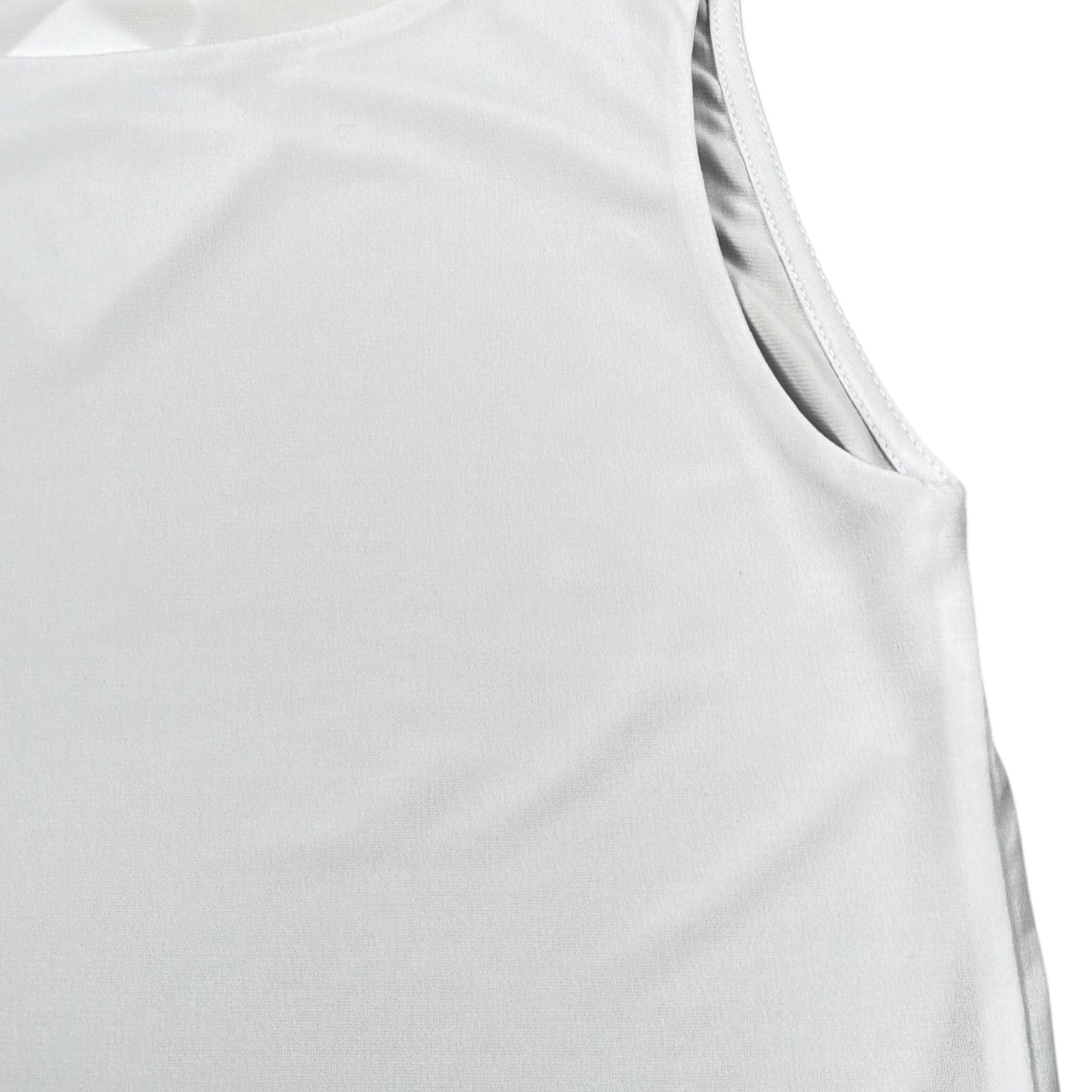 Lu Lu By Miss Grant Canotta Girocollo Tinta Unita per Bambina LL3475 BIANCO LU LU BY MISS GRANT 