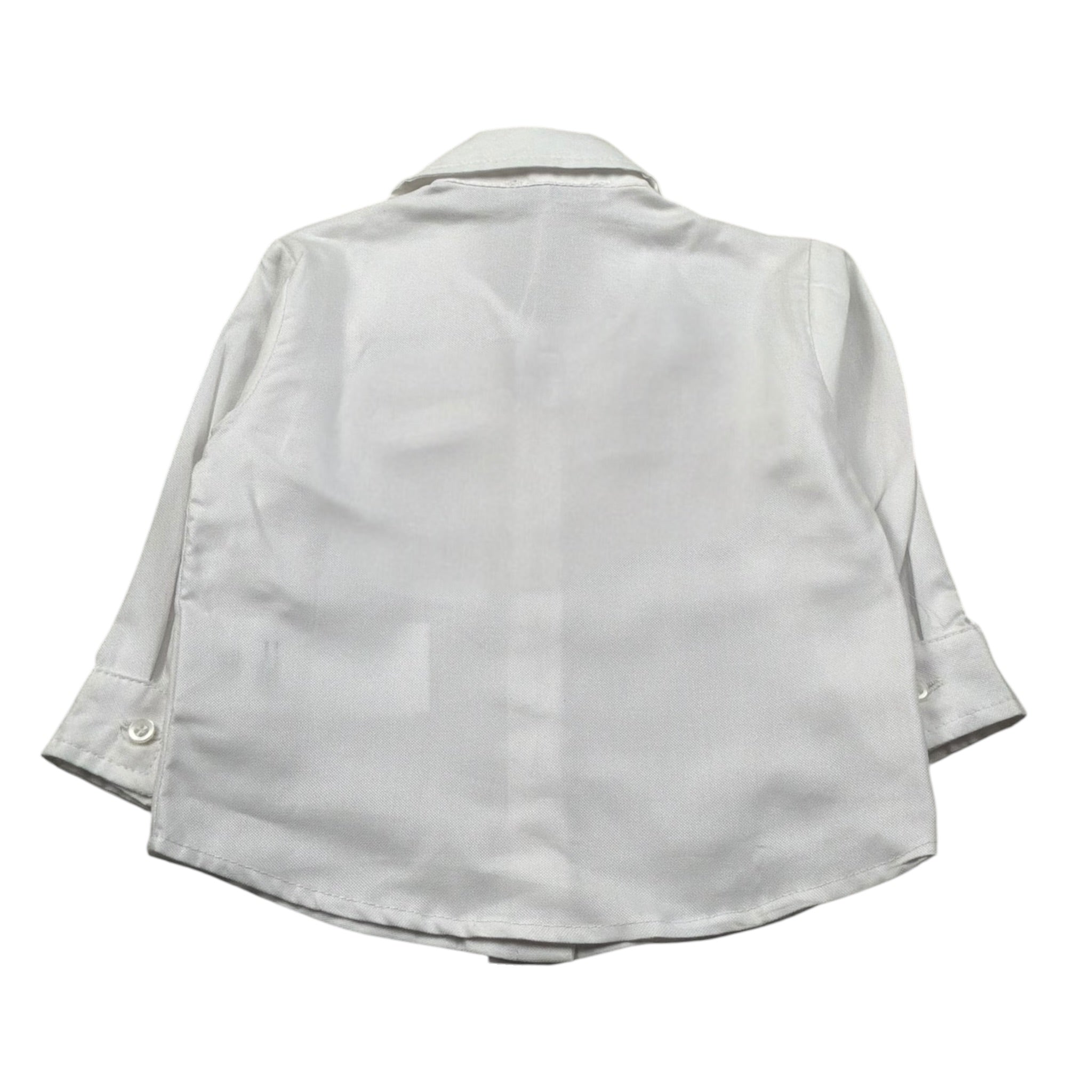 M+E' Camicia Manica Lunga Tint Unita Bianco per Neonato UE0448N BIANCO M+E' 