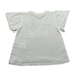 M+E' T-Shirt Girocollo tinta unita con Stampa Bianco per Neonata UE1276 BIANCO M+E' 