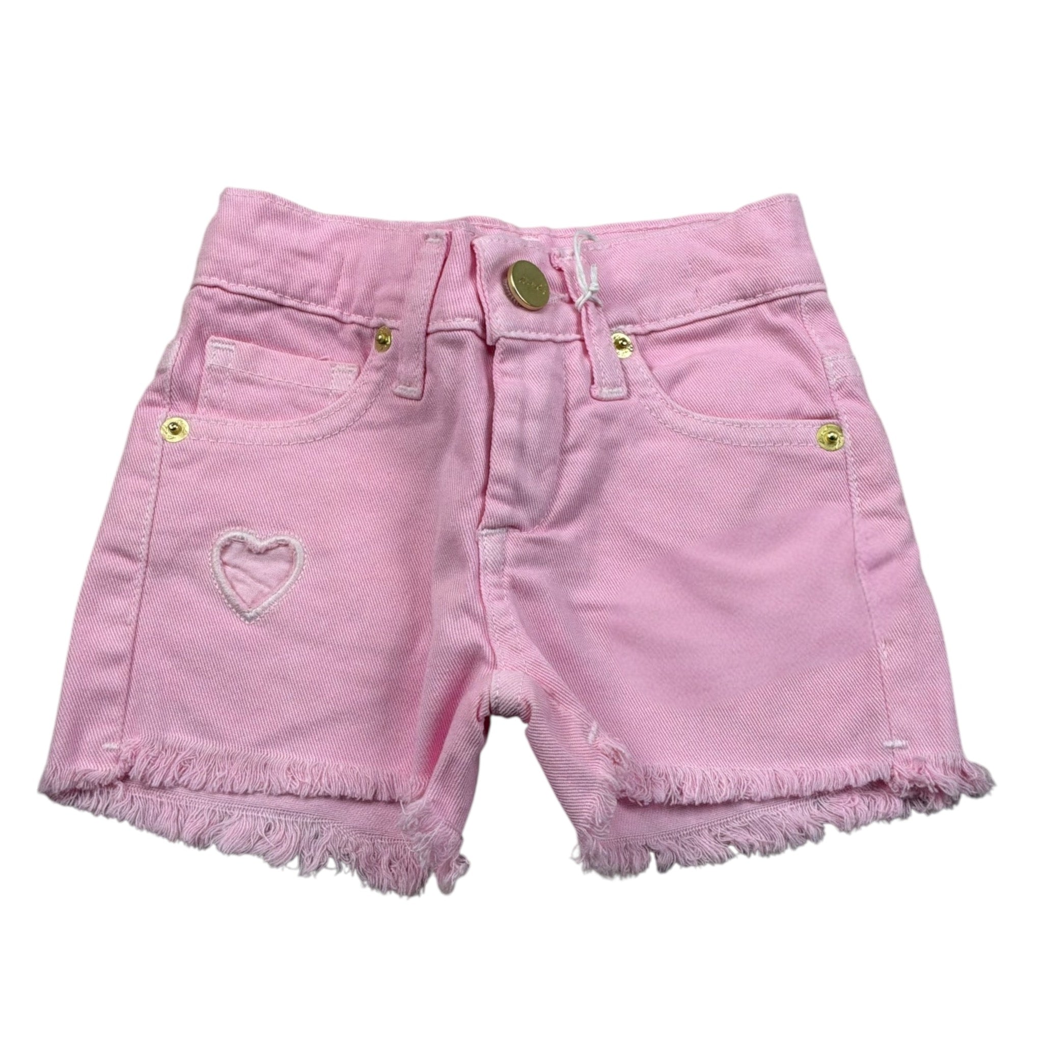 M+E' Short In Denim tinta unita Rosa per Neonata UE1300 ROSA M+E' 