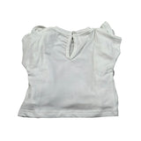 M+E' T-Shirt Girocollo tinta unita con Stampa Bianco per Neonata UE1377 BIANCO M+E' 