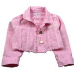 M+E' Giubbino In Denim tinta unita Rosa per Neonata UE1695N ROSA M+E' 