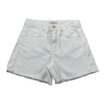 M+E' Short In Denim tinta unita con Girovita Regolabile Bianco per Bambina UE1704JX BIANCO M+E' 