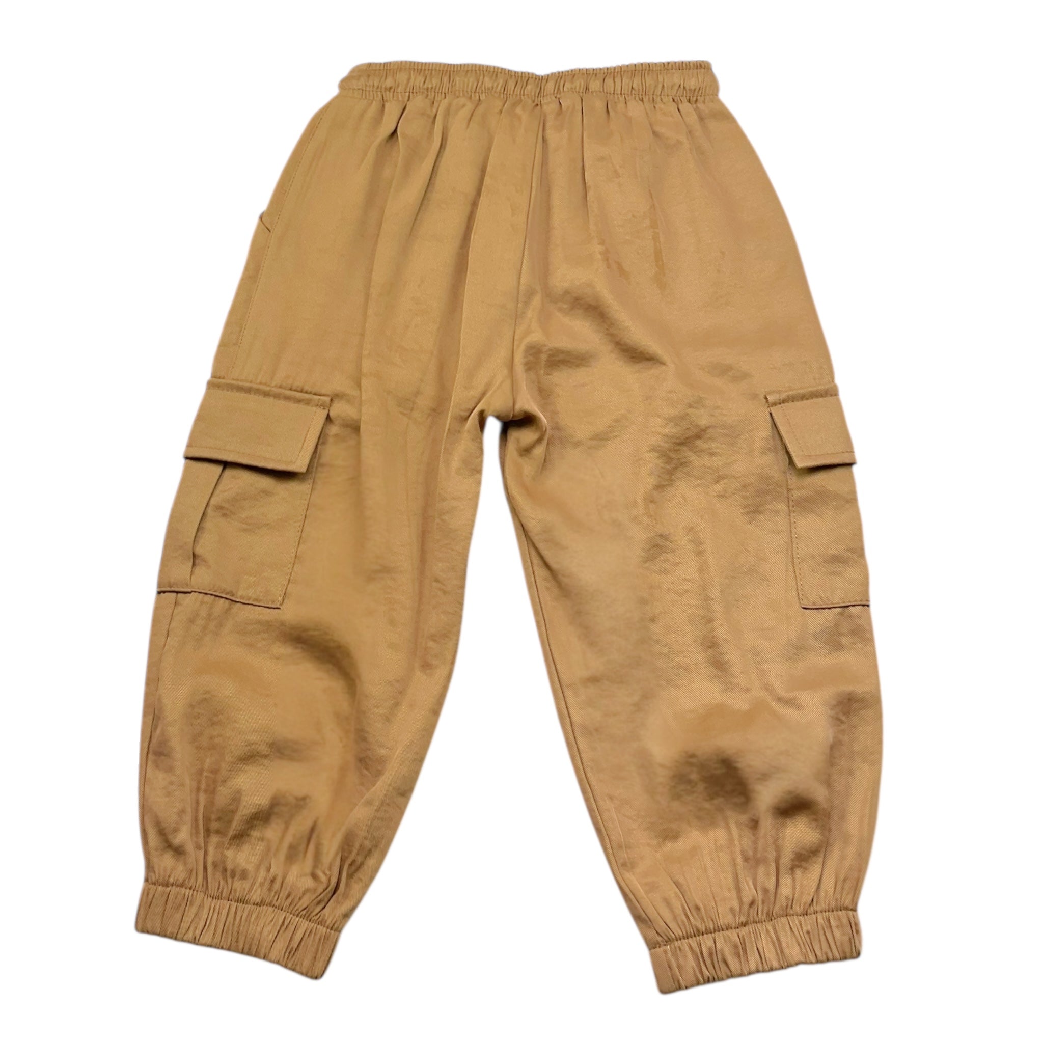 M+E' Pantalone Tinta Unita Modello Cargo per Neonata UE1767N CAMMELLO M+E' 