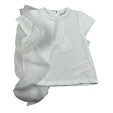 M+E' T-Shirt Girocollo tinta unita con Tulle Bianco per Neonata UE1768NX BIANCO M+E' 