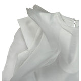 M+E' T-Shirt Girocollo tinta unita con Tulle Bianco per Neonata UE1768NX BIANCO M+E' 