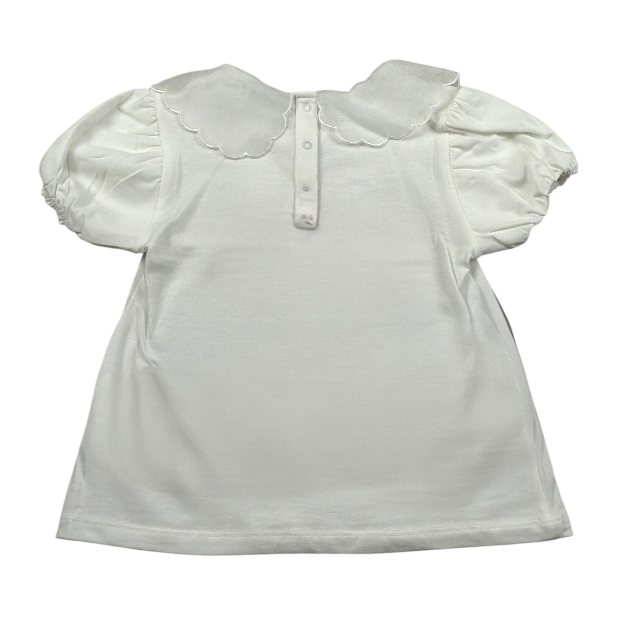 M+E' T-Shirt tinta unita con Colletto Bianco per Neonata UE1773NXX BIANCO M+E' 