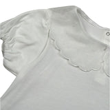M+E' T-Shirt tinta unita con Colletto Bianco per Neonata UE1773NXX BIANCO M+E' 
